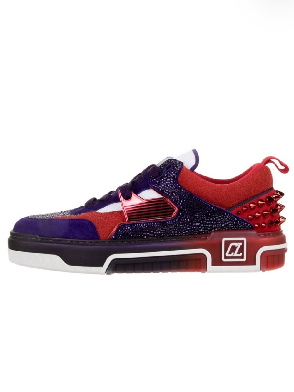Christian Louboutin Suede Printed Sneakers
